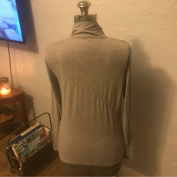 Toad & Co Debug Swifty Breathe 1/4 Zip Pullover Top L Gray Insect Shield Shirt - Picture 9 of 10